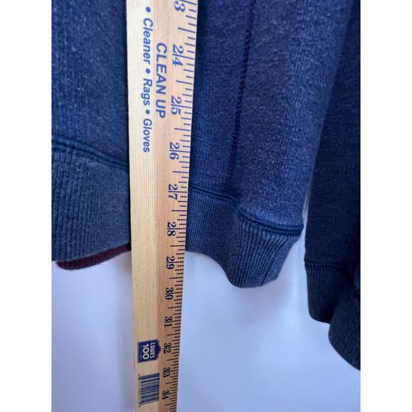 Tommy Bahama Men's XL Blue/Maroon Reversible 1/4 Zip Long Sleeve Sweater - Picture 6 of 10